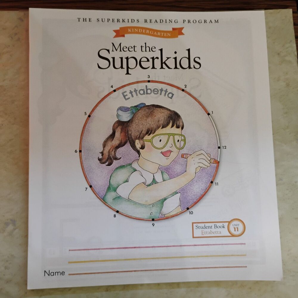 Meet the SuperKids Kindergarten Student Book Unit 11 Ettabetta